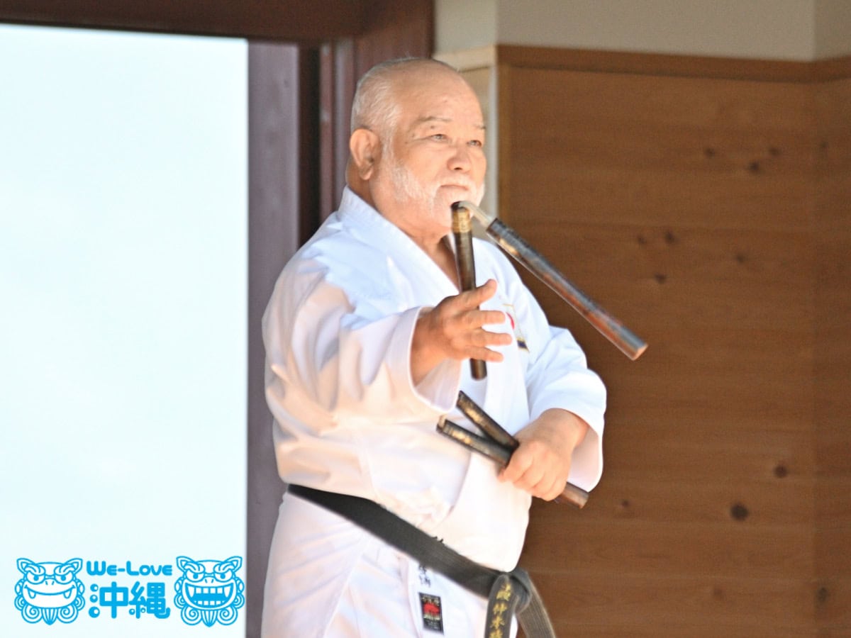 2019空手の日奉納演武、沖縄県指定無形文化財保持者仲本政博