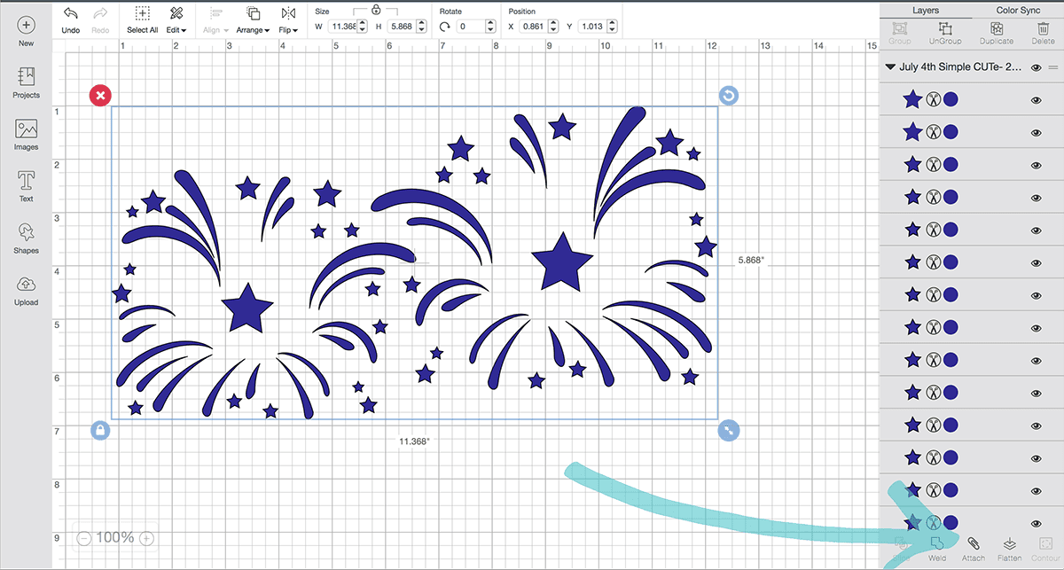 4th of July Fireworks Scrapbook Page