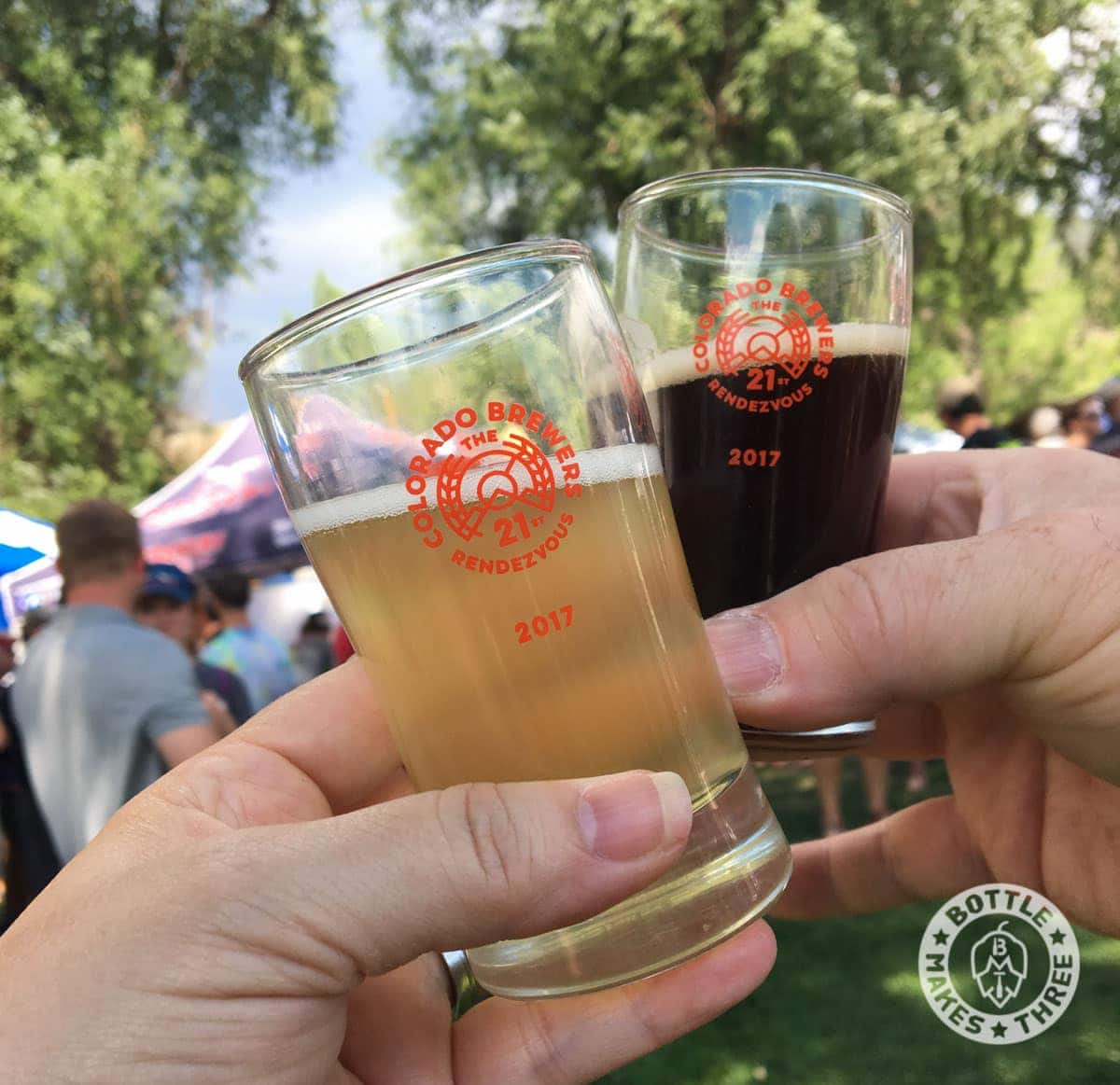 Cheers from the Colorado Brewers Rendezvous, in Salida Colorado | BottleMakesThree.com