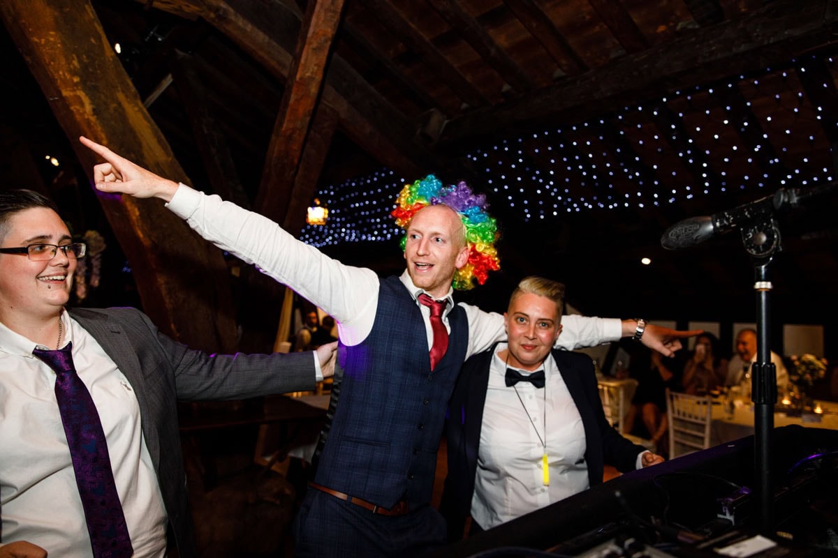 guests having fun at rivington barn