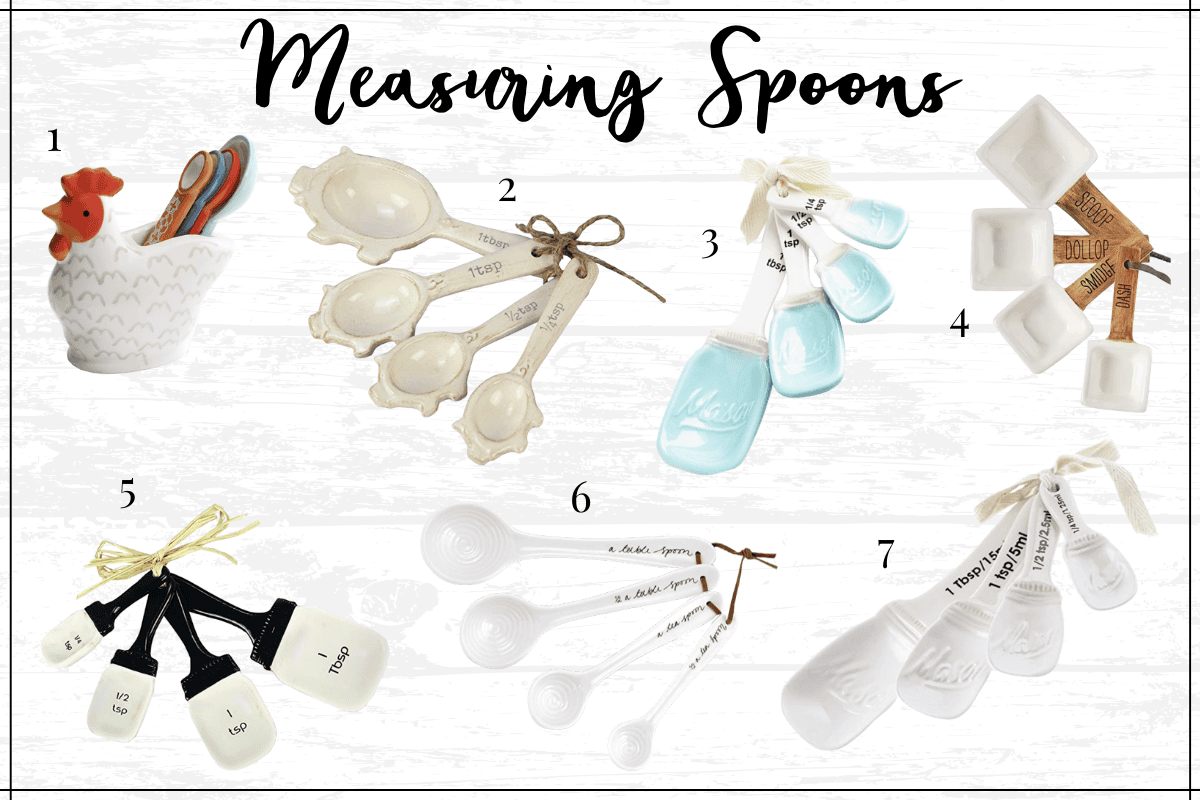 Farmhouse kitchen decor finds - farmhouse measuring spoons