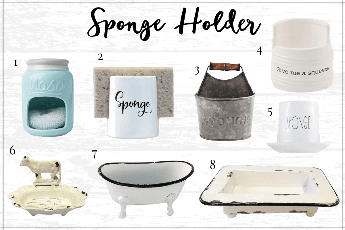 Farmhouse kitchen decor finds - farmhouse sponge holder