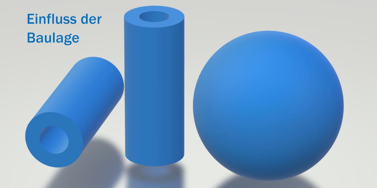 Einfluss der Baulage X/Y/Z im 3D-Druck