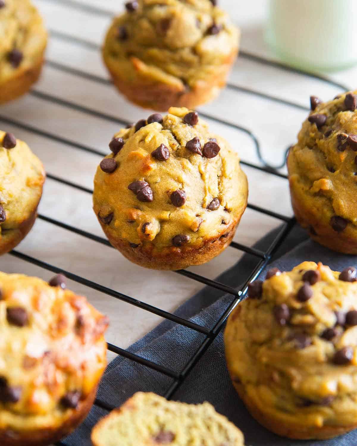 Avocado Muffins Whole Wheat Chocolate Chip Avocado Muffins
