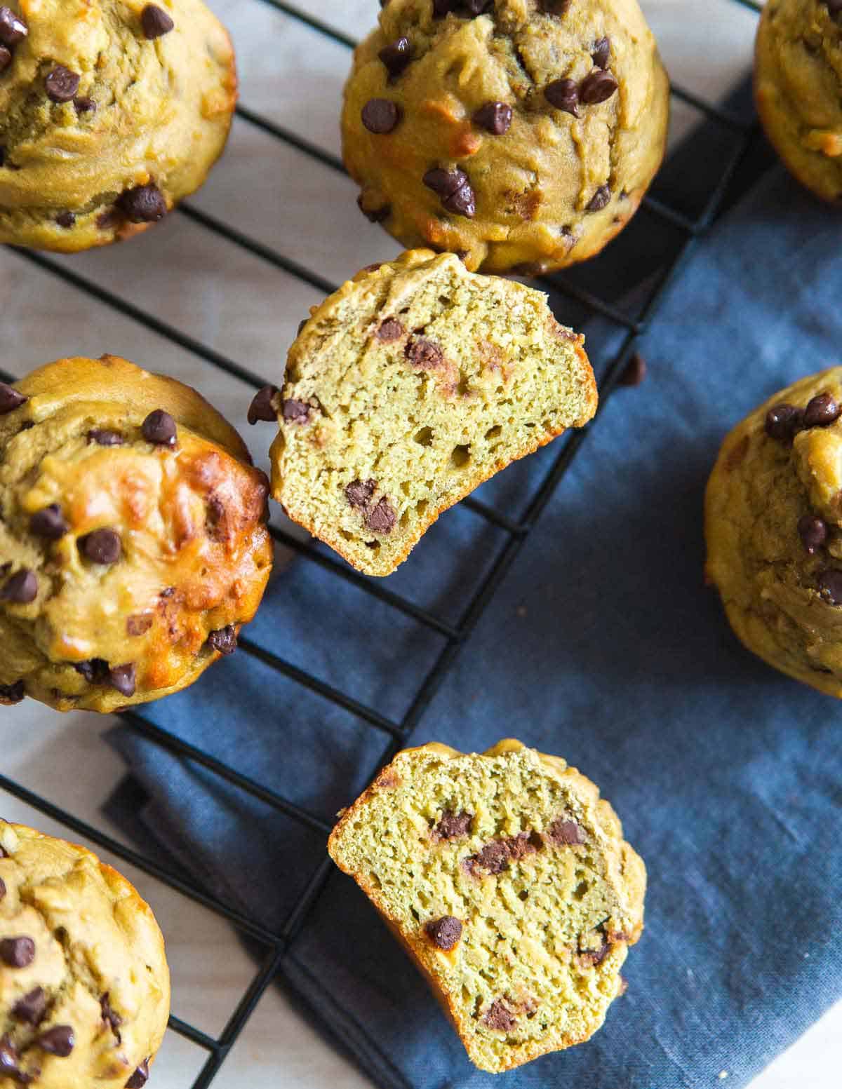 Avocado Muffins Whole Wheat Chocolate Chip Avocado Muffins