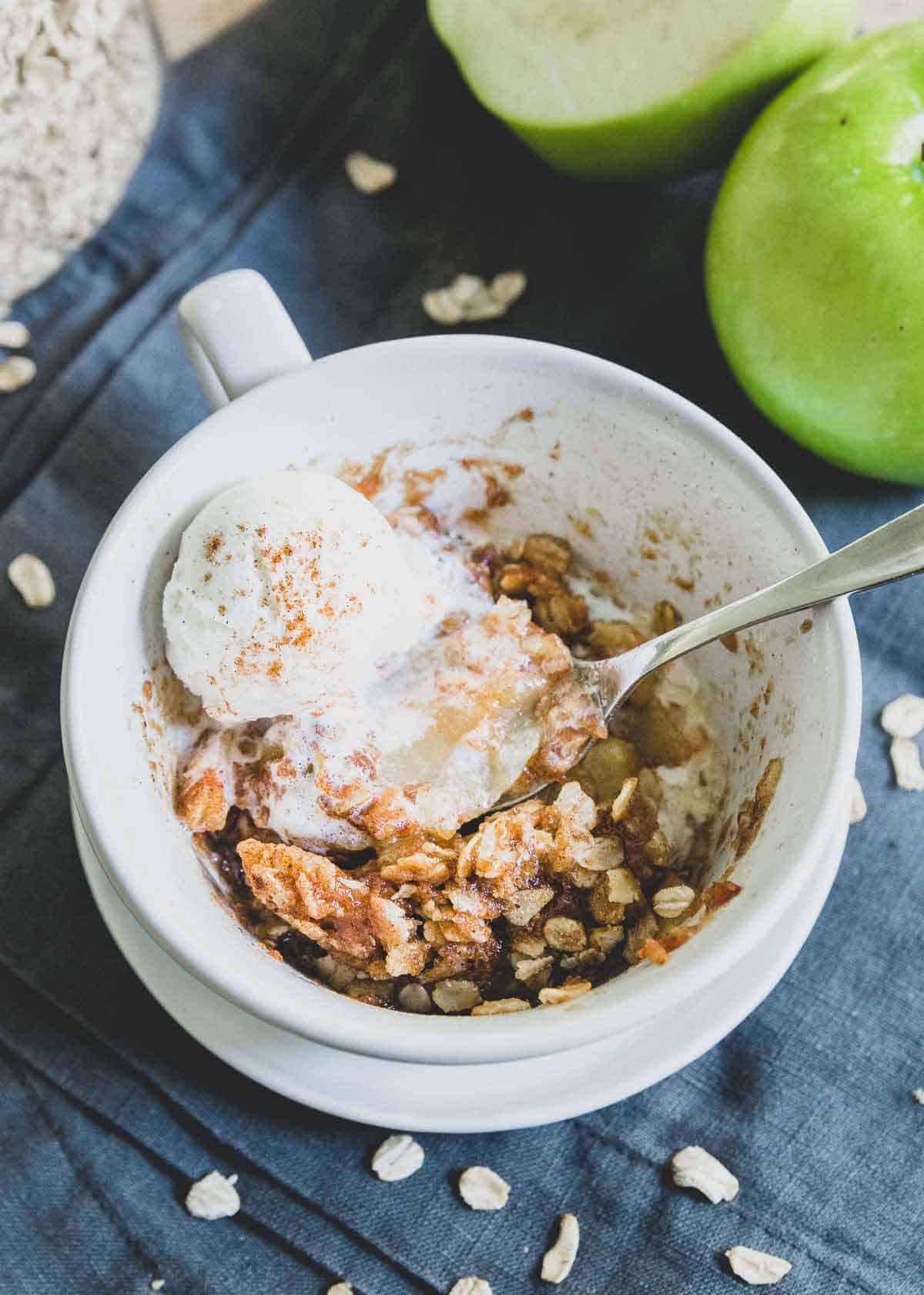 Microwave Apple Crisp Single Serving Apple Crisp Recipe