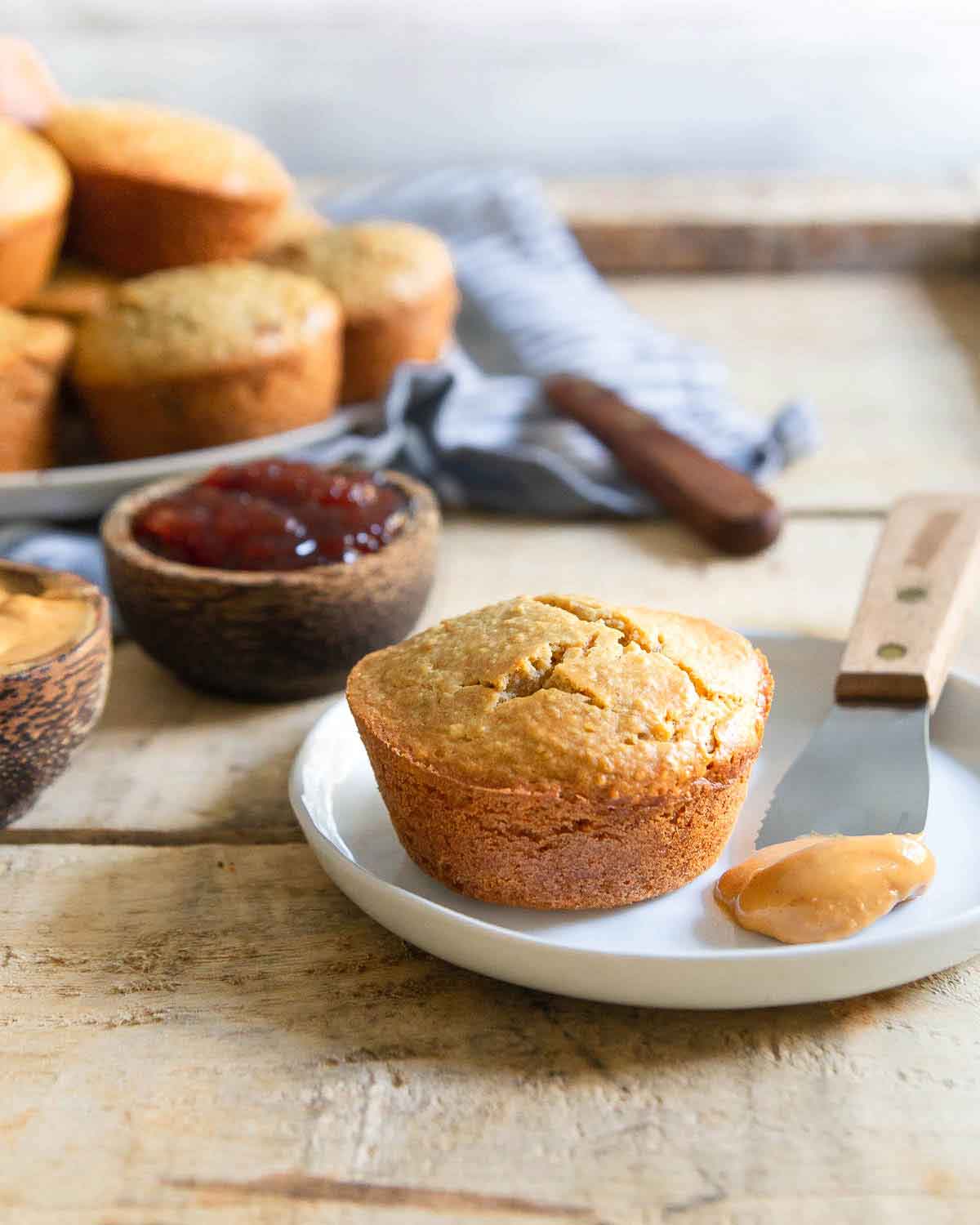 Peanut Butter And Jelly Muffins Gluten Free Stuffed Pb J Muffins