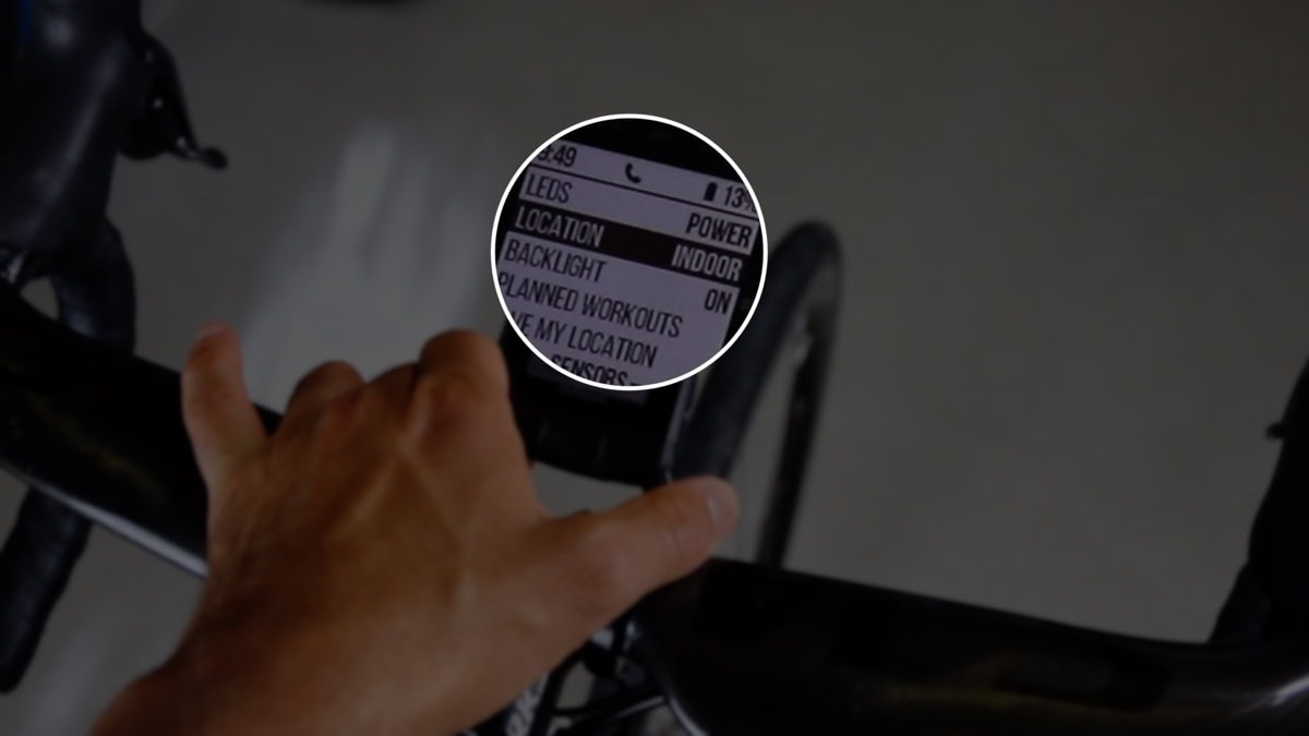 wahoo elemnt bolt indoor mode