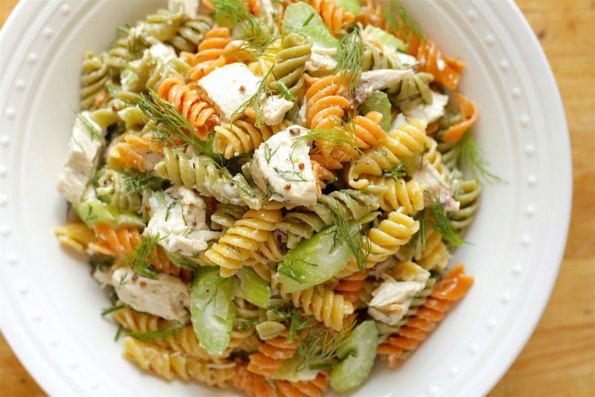 make ahead camping meal pasta salad