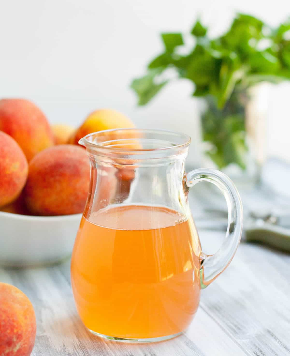 Fresh Peach Iced Tea - The Merchant Baker
