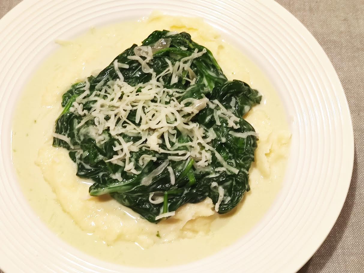 photo de Polenta crémeuse aux épinards
