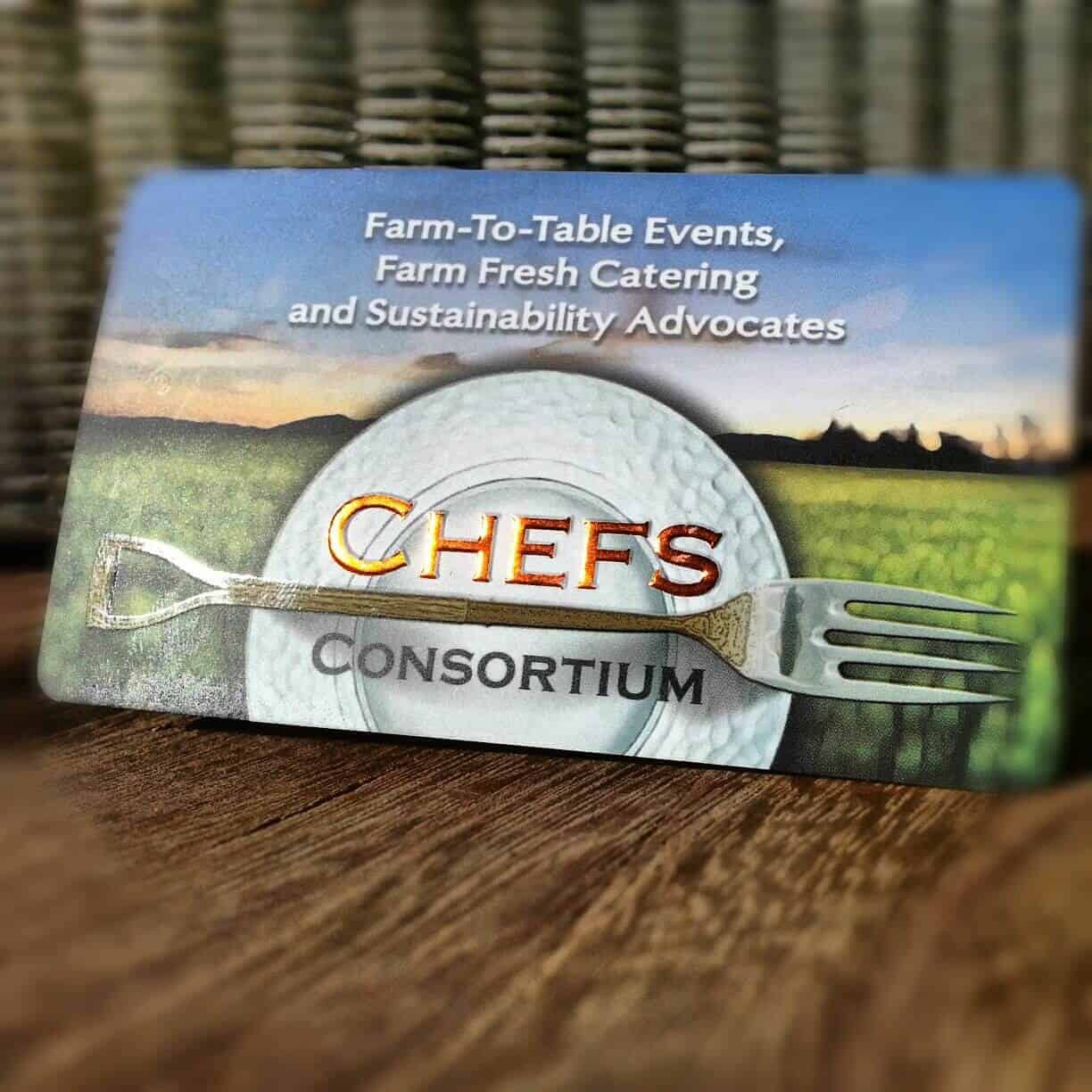 Branding For Nonprofit Organizations - Chefs Consortium Business Card Design Branding For Nonprofit Organizations - Chefs Consortium Business Card Design