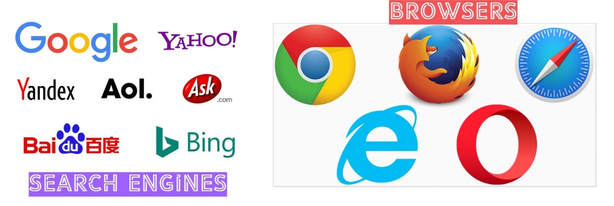 browsers and search engines what is the difference