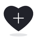 icon of heart with a plus sign inside | PERQ Company icon of heart with a plus sign inside | PERQ Company