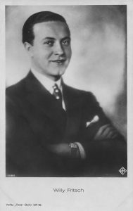 Willy Fritsch. Erste Autogrammkarte 1923 Willy Fritsch - erste Autogrammkarte