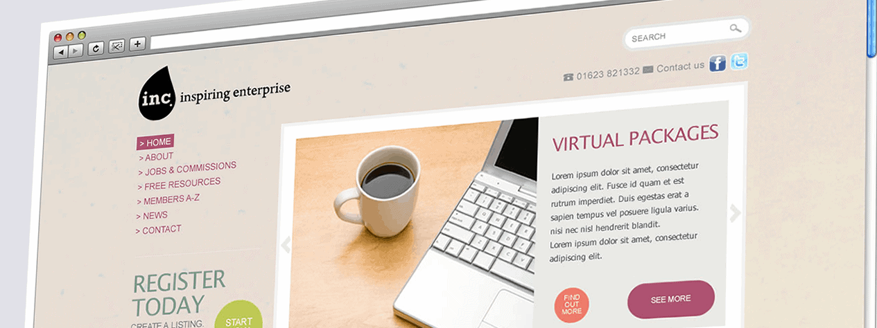 inc. inspiring enterprise | Web Design Sheffield