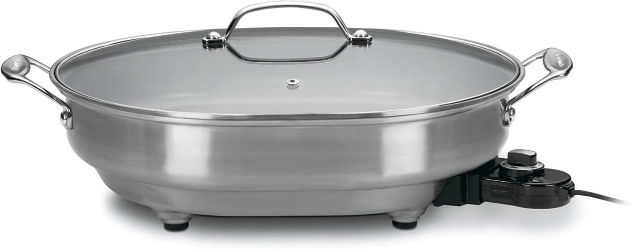 Cuisinart CSK 150 Non stick Electrical Stainless Steel Frying Pan Cuisinart CSK 150 Non-stick Electrical Stainless Steel Frying Pan