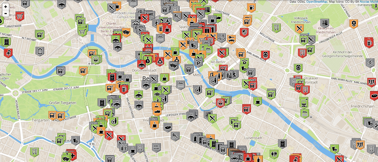 Wheelmap, Reisen mit Handicap, Rollstuhl