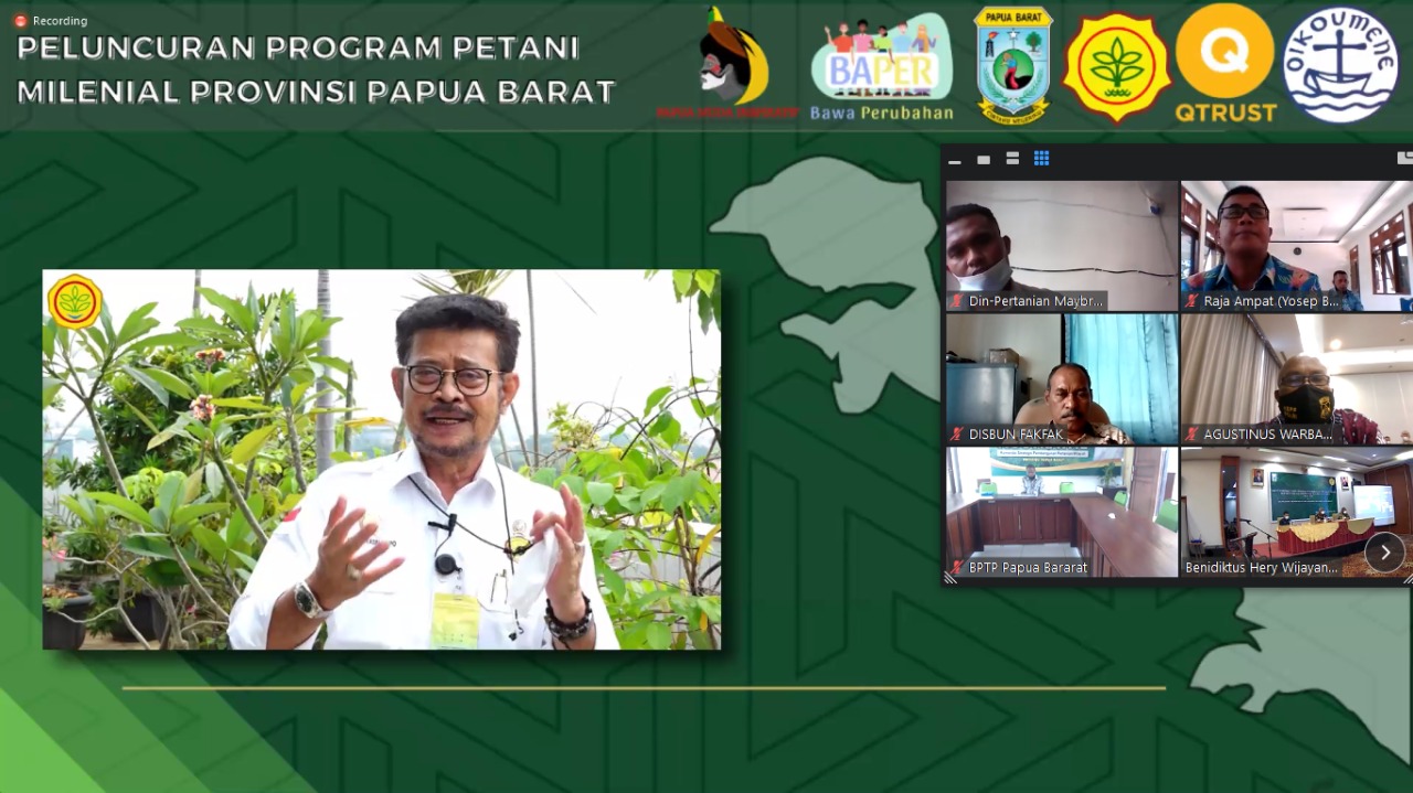 Peluncuran Program Petani Milenial Papua Barat