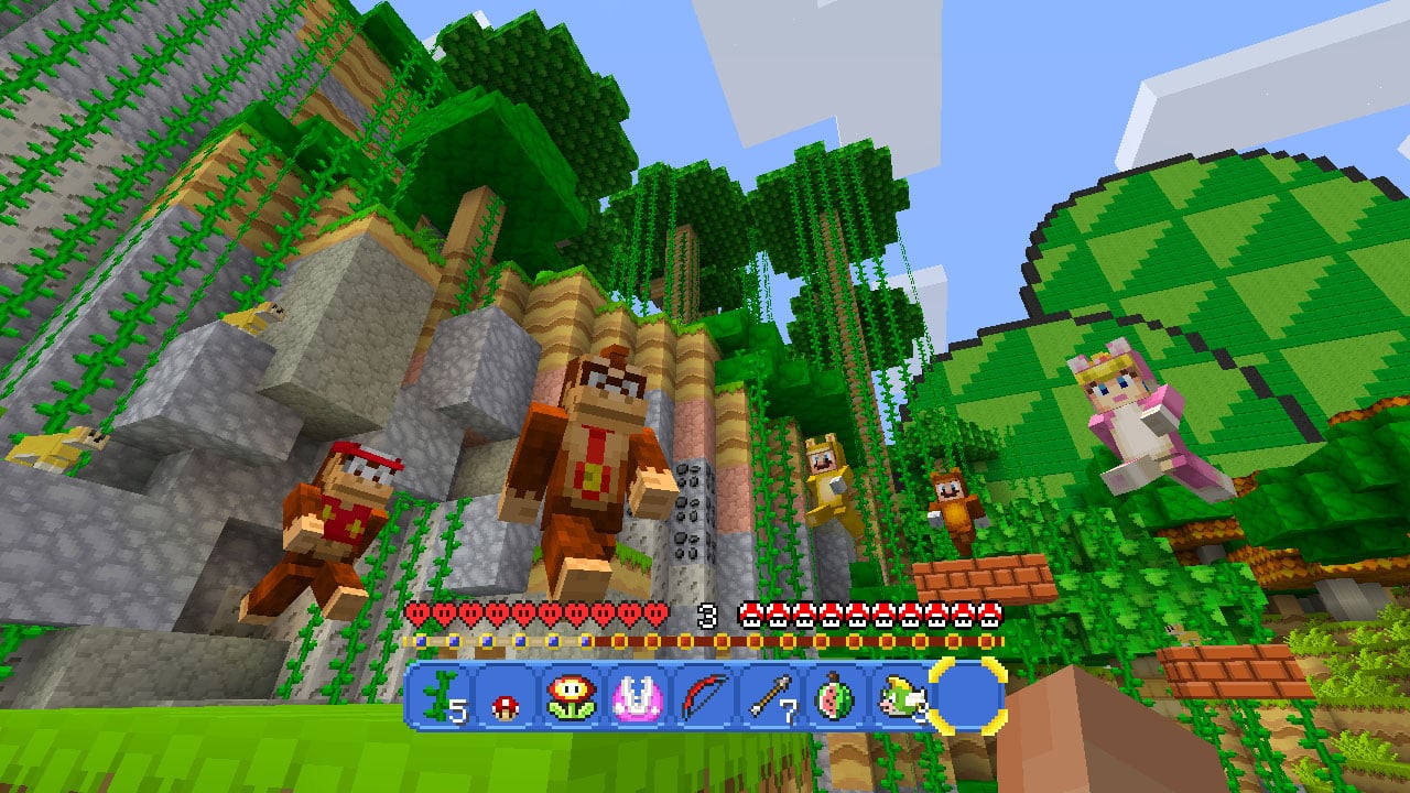 Minecraft: Wii U Edition Super Mario Donkey Diddy Kong