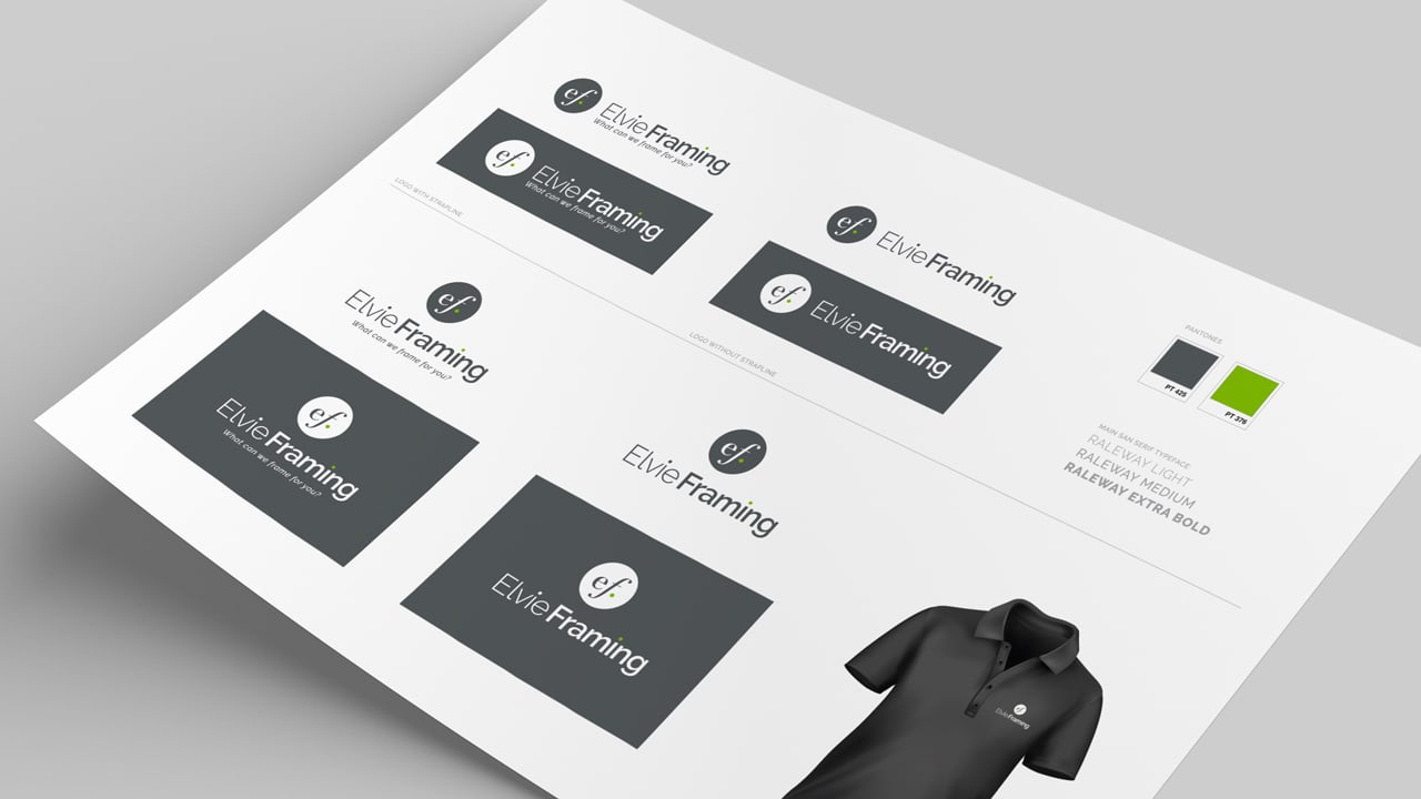 Elvie Framing Logo Design