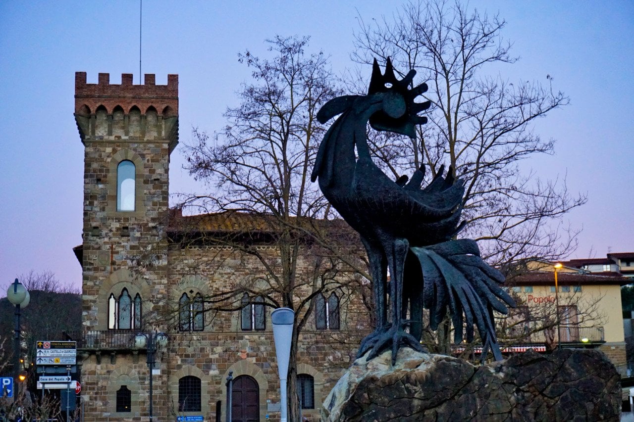 Greve in Chianti, Chianti Classico symbol, Italy ©Experiencing the Globe