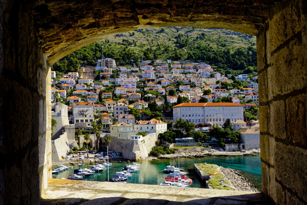 Old harbor from the City Walls, Dubrovnik, Croatia - Experiencing the Globe