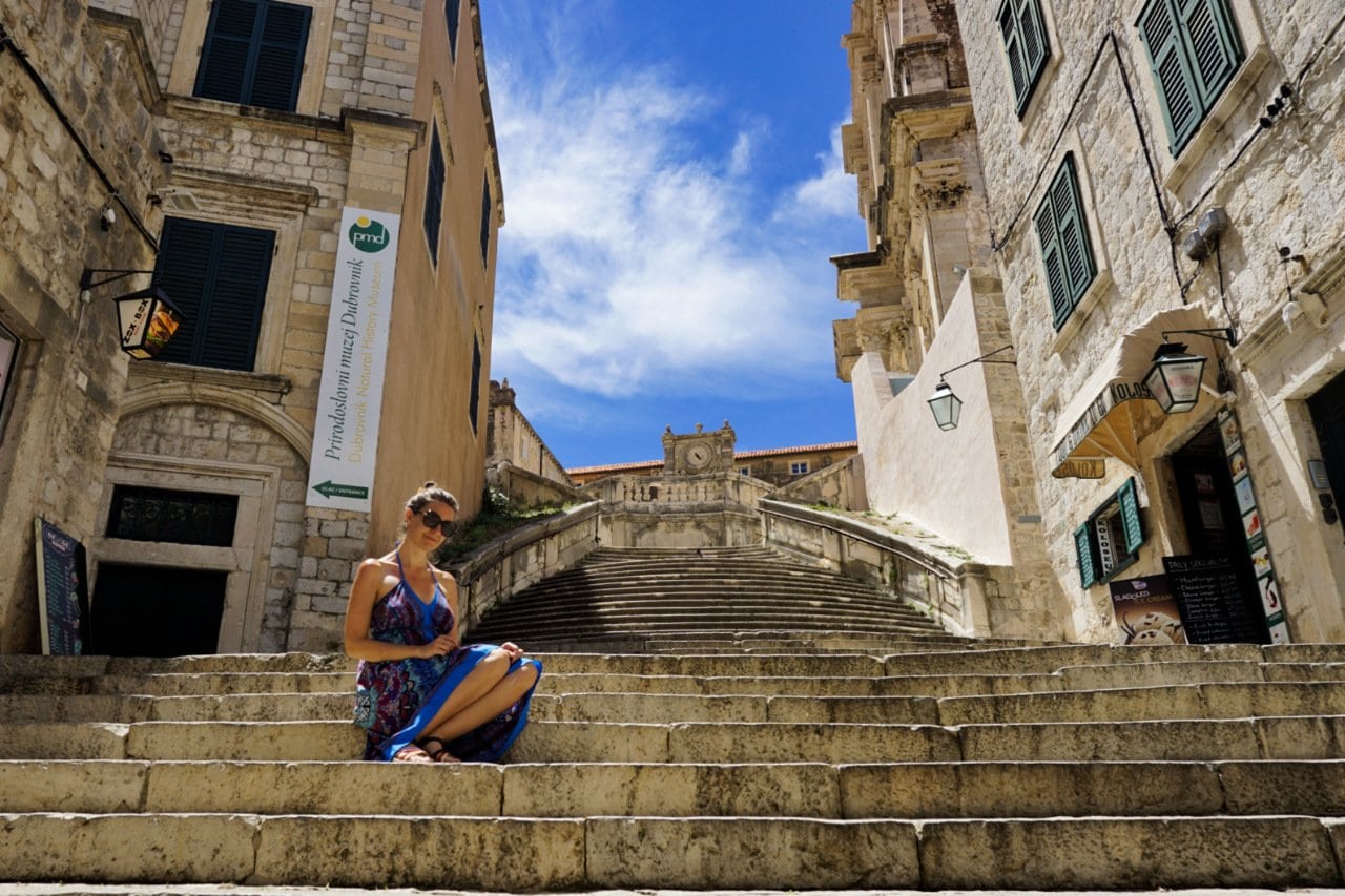 St. Ignatius Church stairs , Dubrovnik, Croatia - Experiencing the Globe