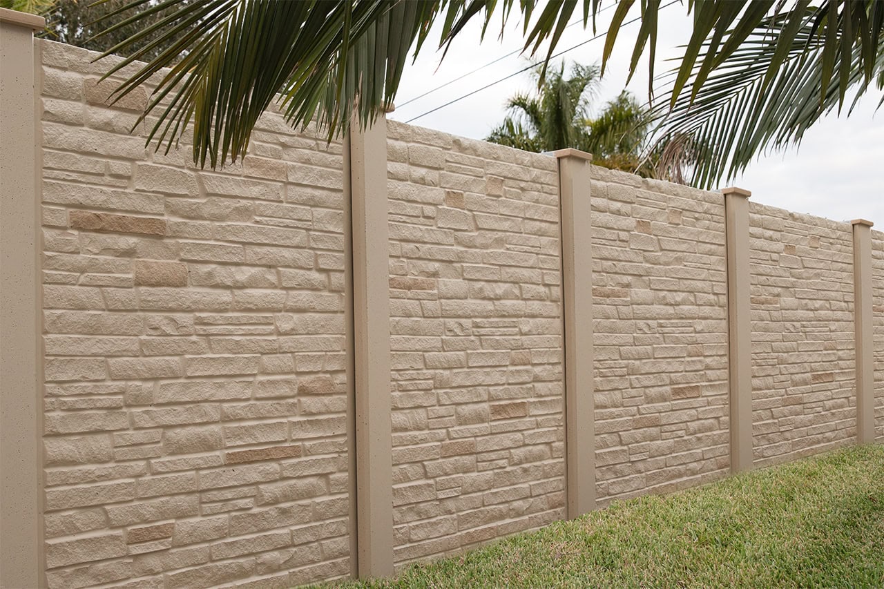 Forta Ferro Fiber Precast Concrete Fence Cost Per Foot