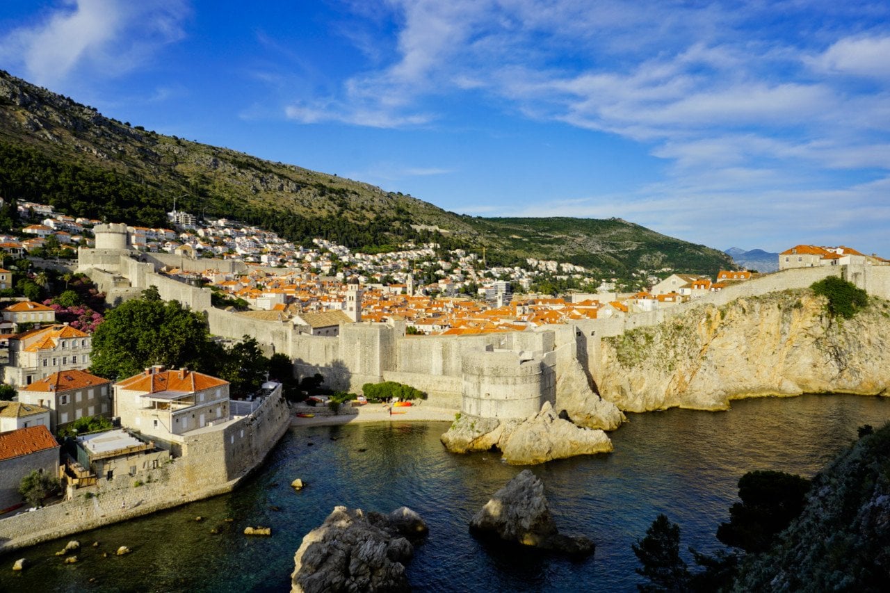 City Walls from Fort Lovrjenac, Dubrovnik, Croatia - Experiencing the Globe