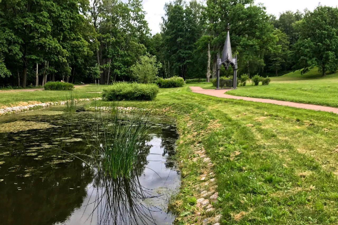 Gothic well, Alexandria Park, Peterhof, Russia