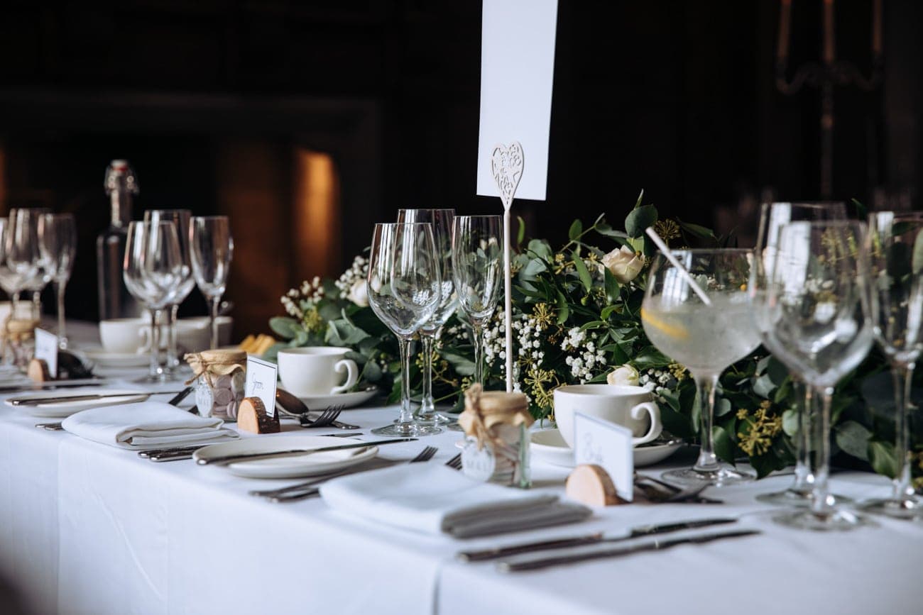 wedding reception decor at inglewood manor