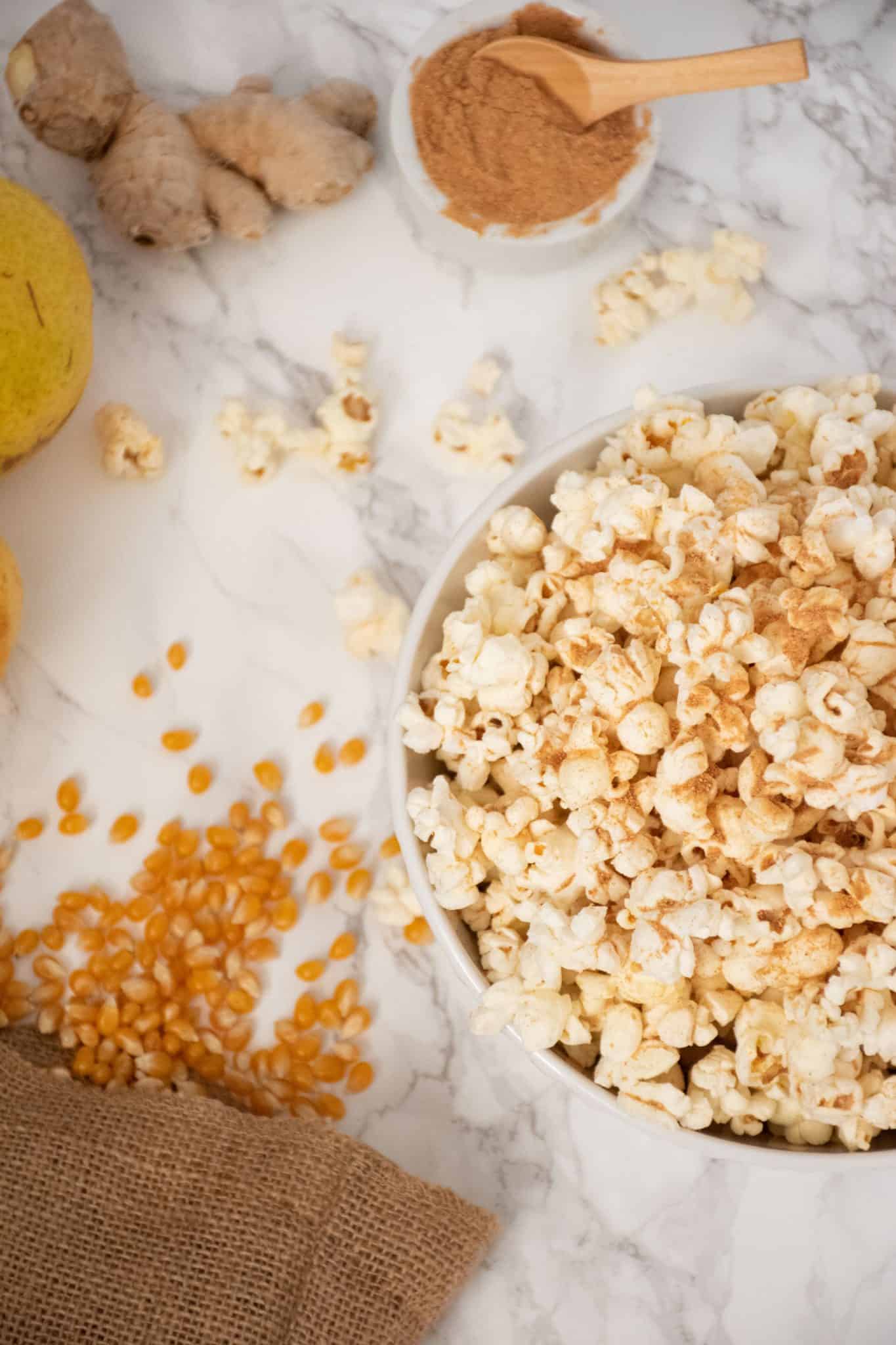 Gingered Pear Seasoned Popcorn