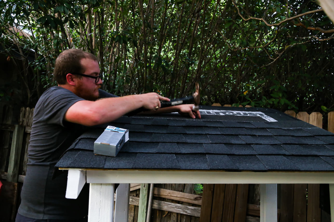 How to Shingle a Roof for a Backyard Playhouse Love & Renovations