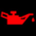 The red oil warning light is shown.