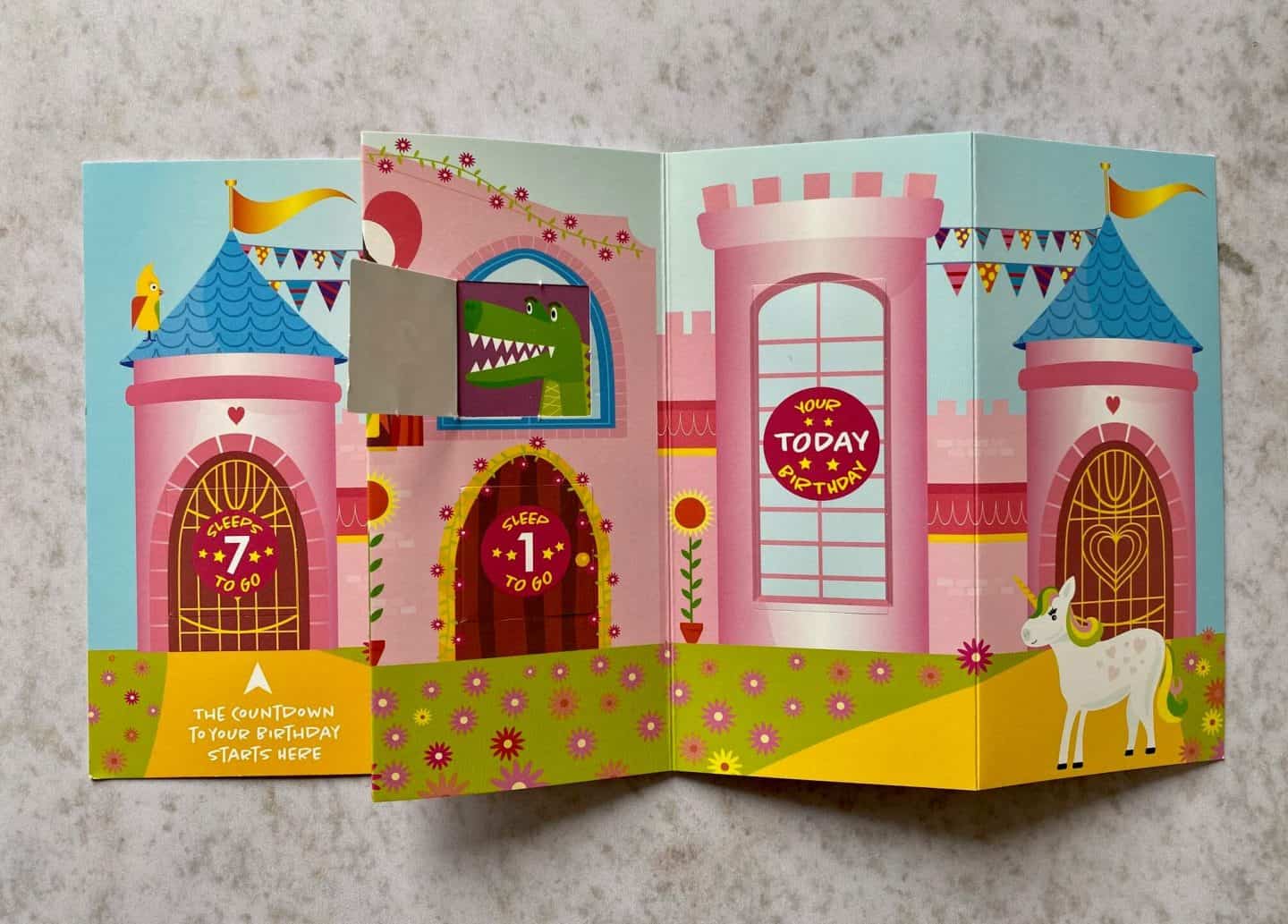 Fairy Castle Countdown Cards