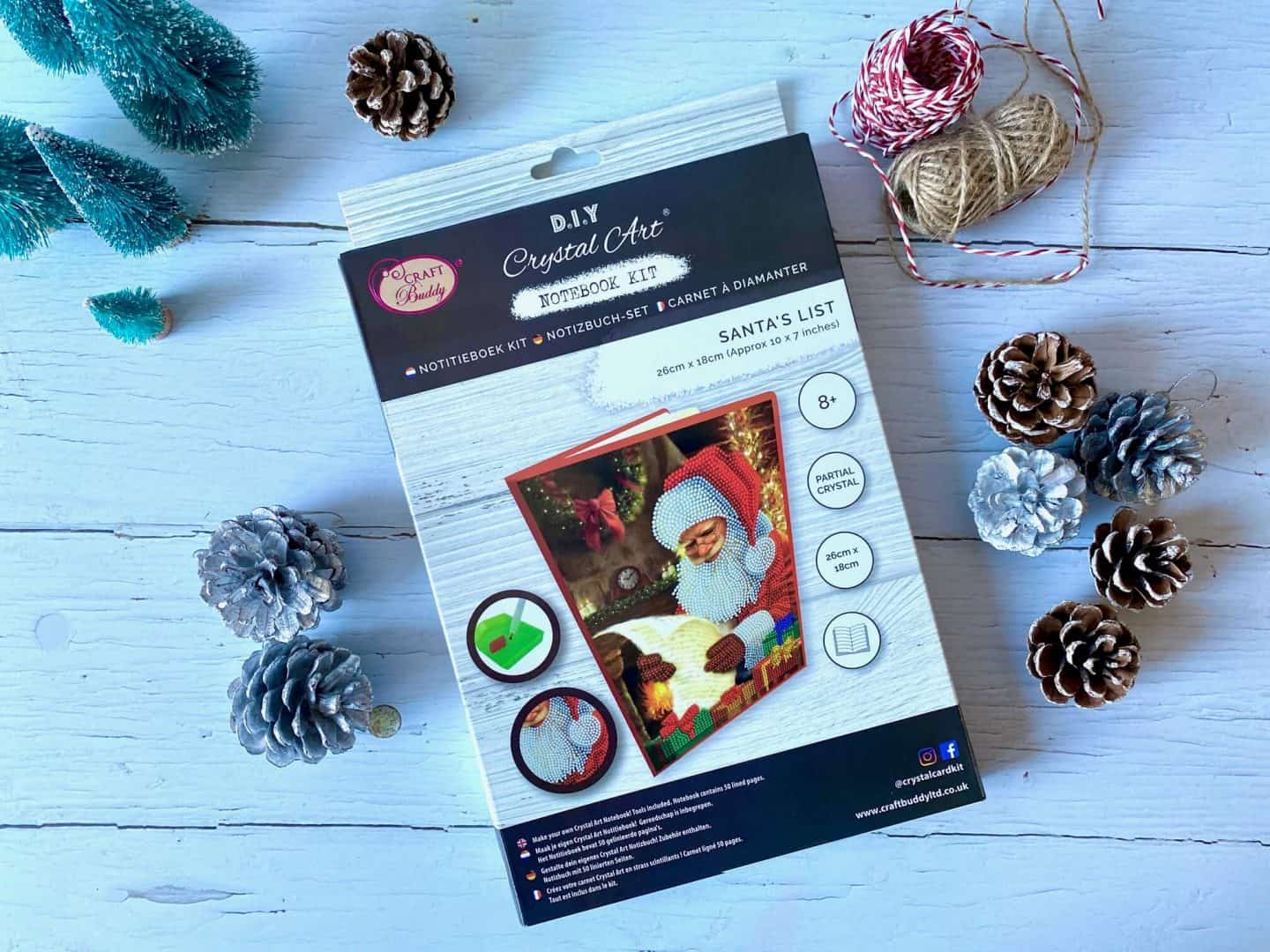 DIY Crystal Art Notebook Kit - Santa's List