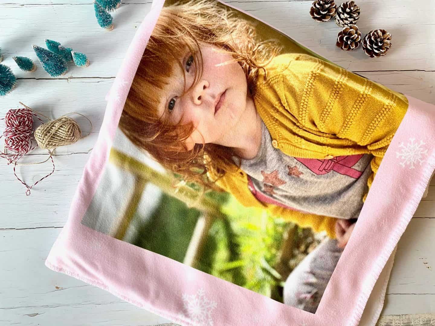 personalised photo blanket