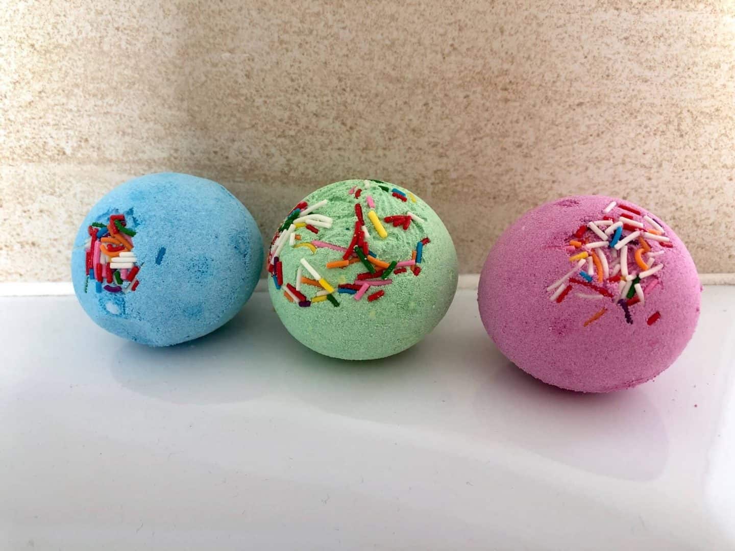 Finished bath bombs from So Bomb DIY