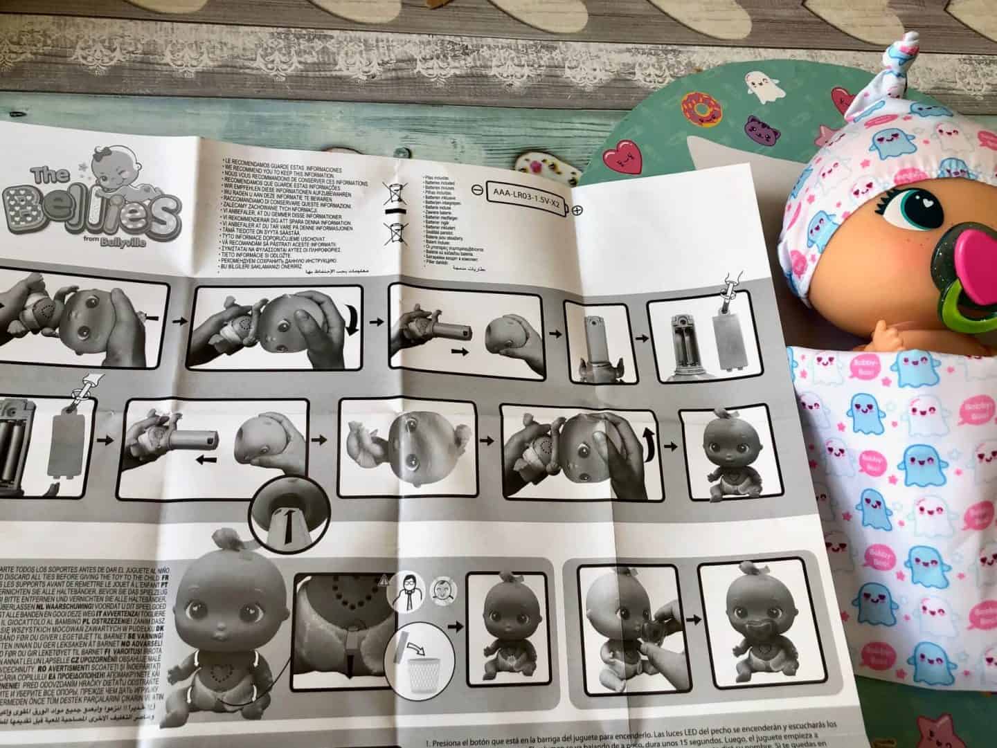 The Bellies Babies instructions to change batteries