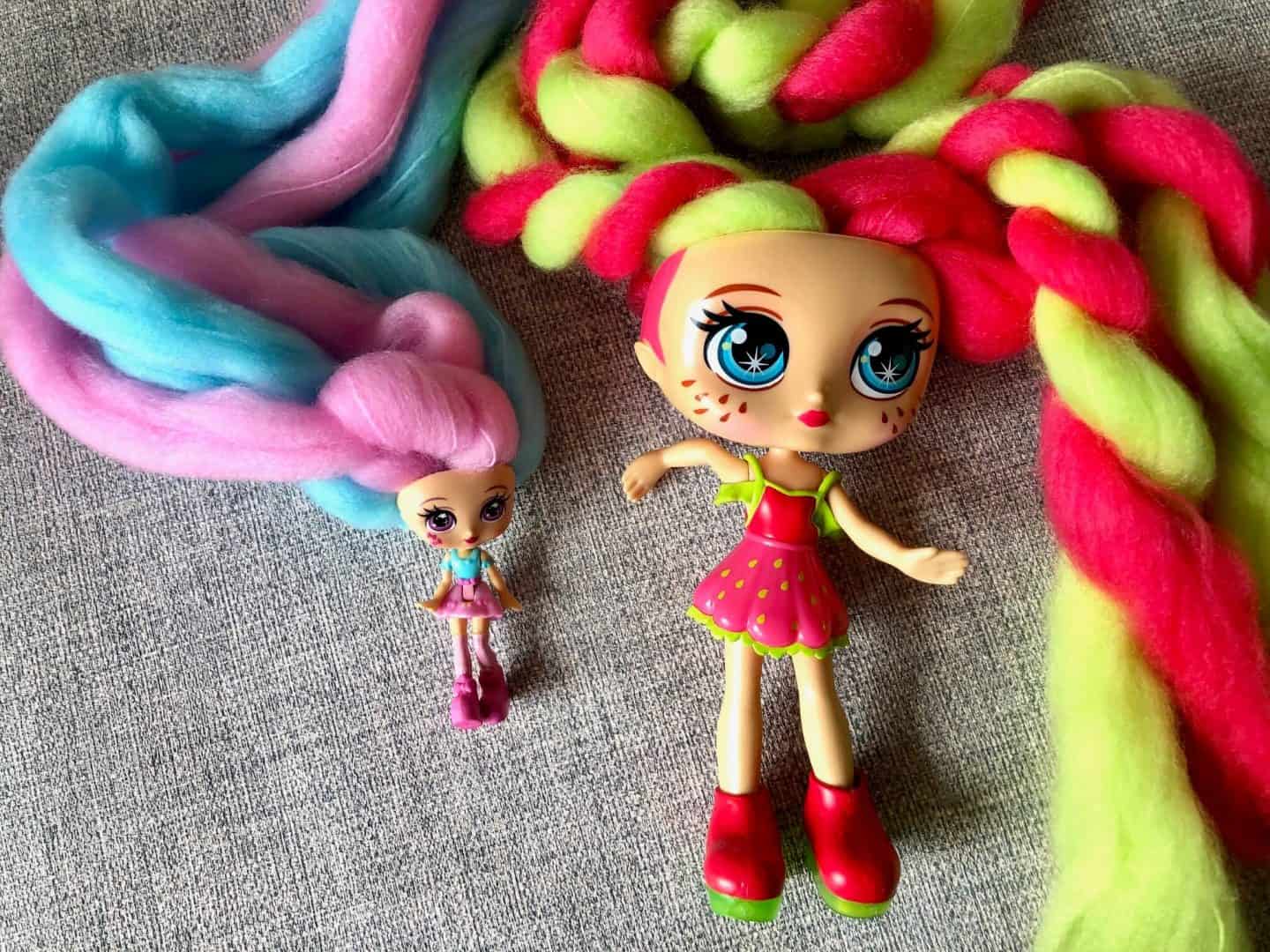 The Size difference in the Candylocks dolls