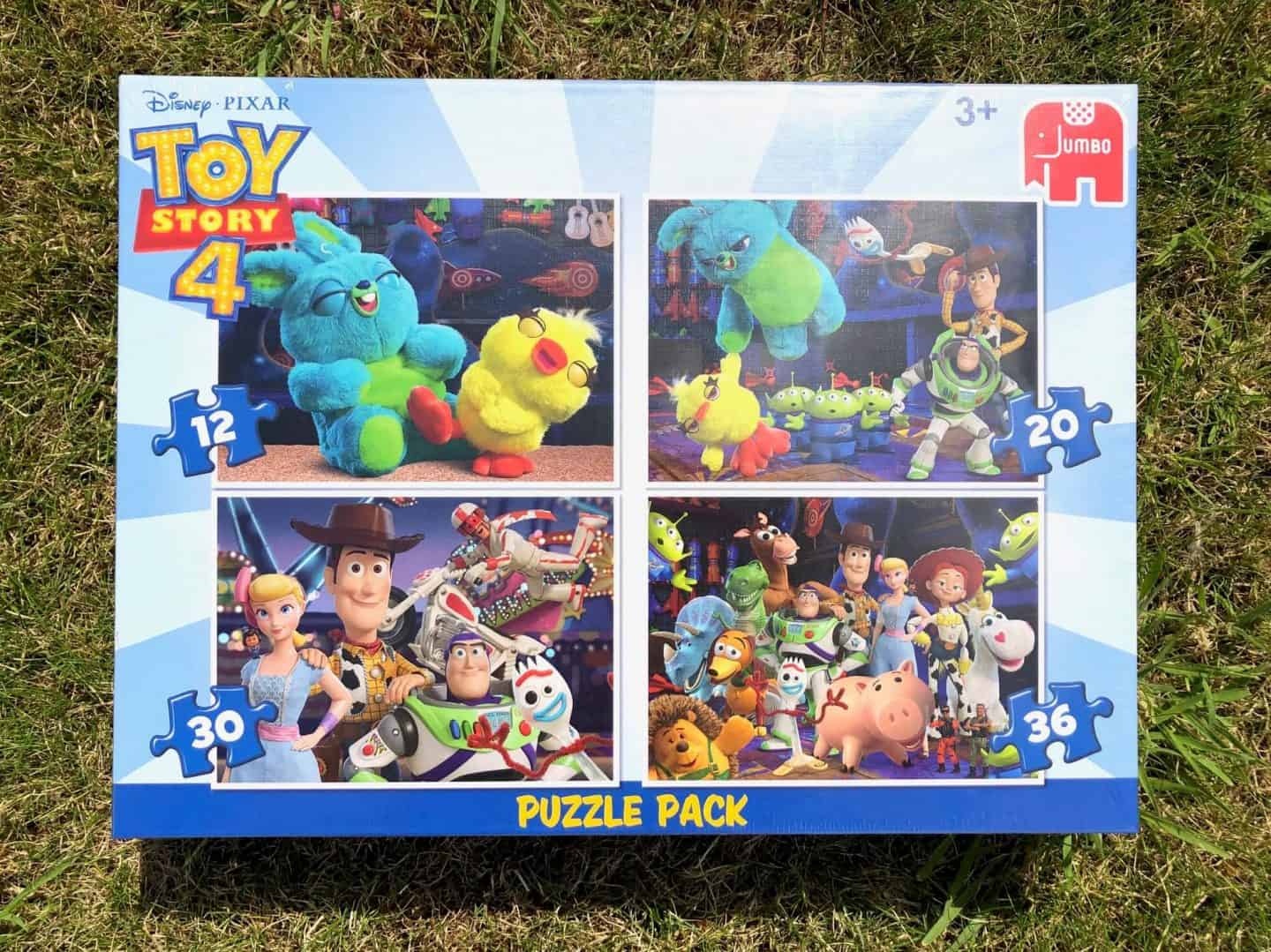 Toy Story 4 jigsaw puzzles from Jumbo. - 4 in 1 puzzle pack