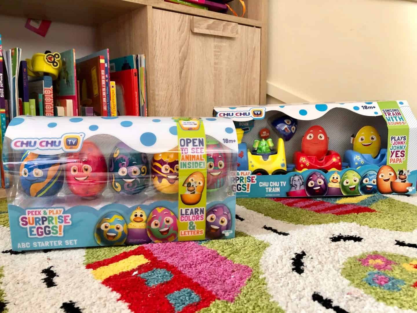 Chu Chu TV Peek and Play Surprise Eggs - Chu Chu TV Train and ABC Starter Set Review