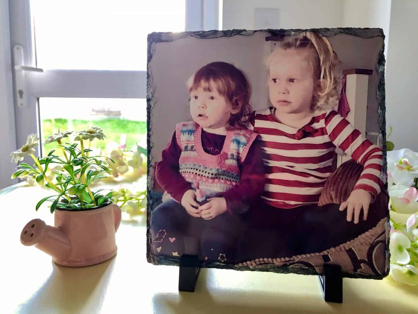personalised photo slate panel