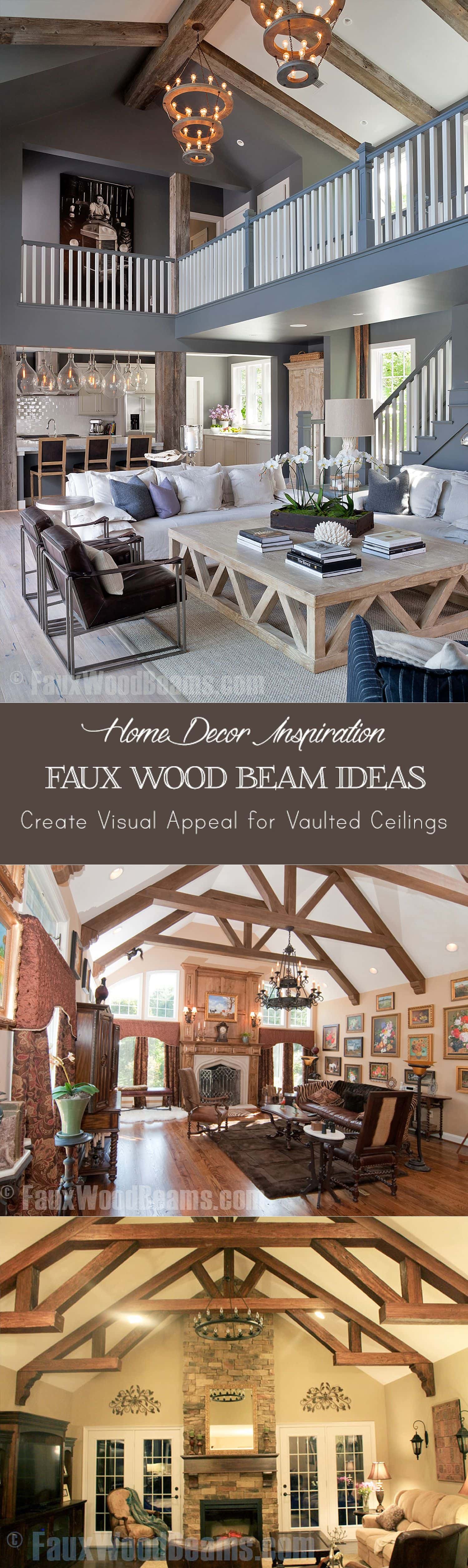 Faux Wood Beam Ideas For Vaulted Ceilings