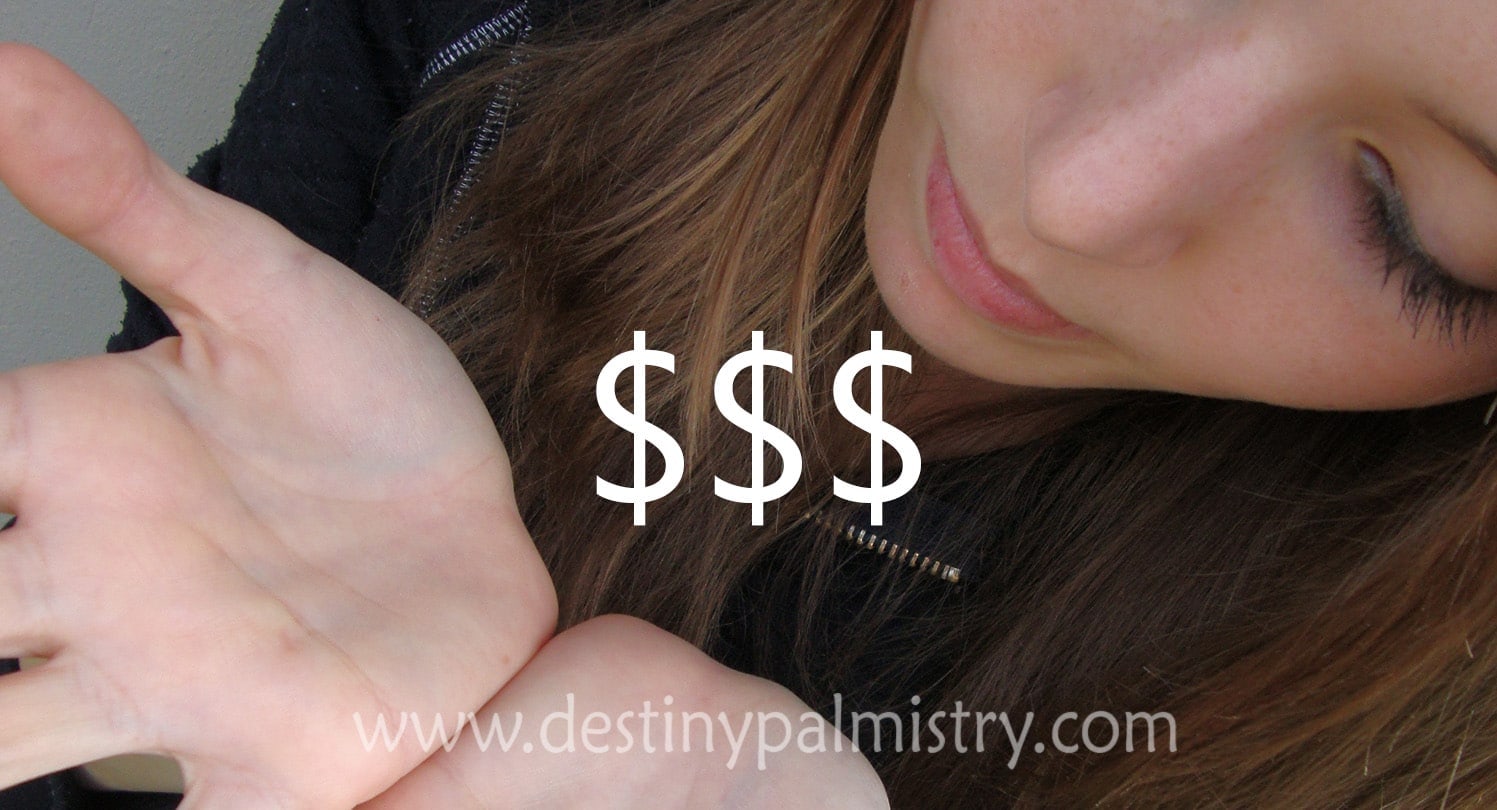money triangle, money lines, palm line of money