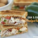 Serve breakfast in a flash with these Make Ahead Ham And Egg White Breakfast Sandwiches. #SandwichWithTheBest