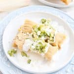 two instant pot tamales on a plate