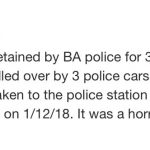 A user internet comment from about Uber in Buenos Aires in which a woman claims she was detained by police for using Uber in Buenos Aires.