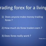 Trading forex for a living